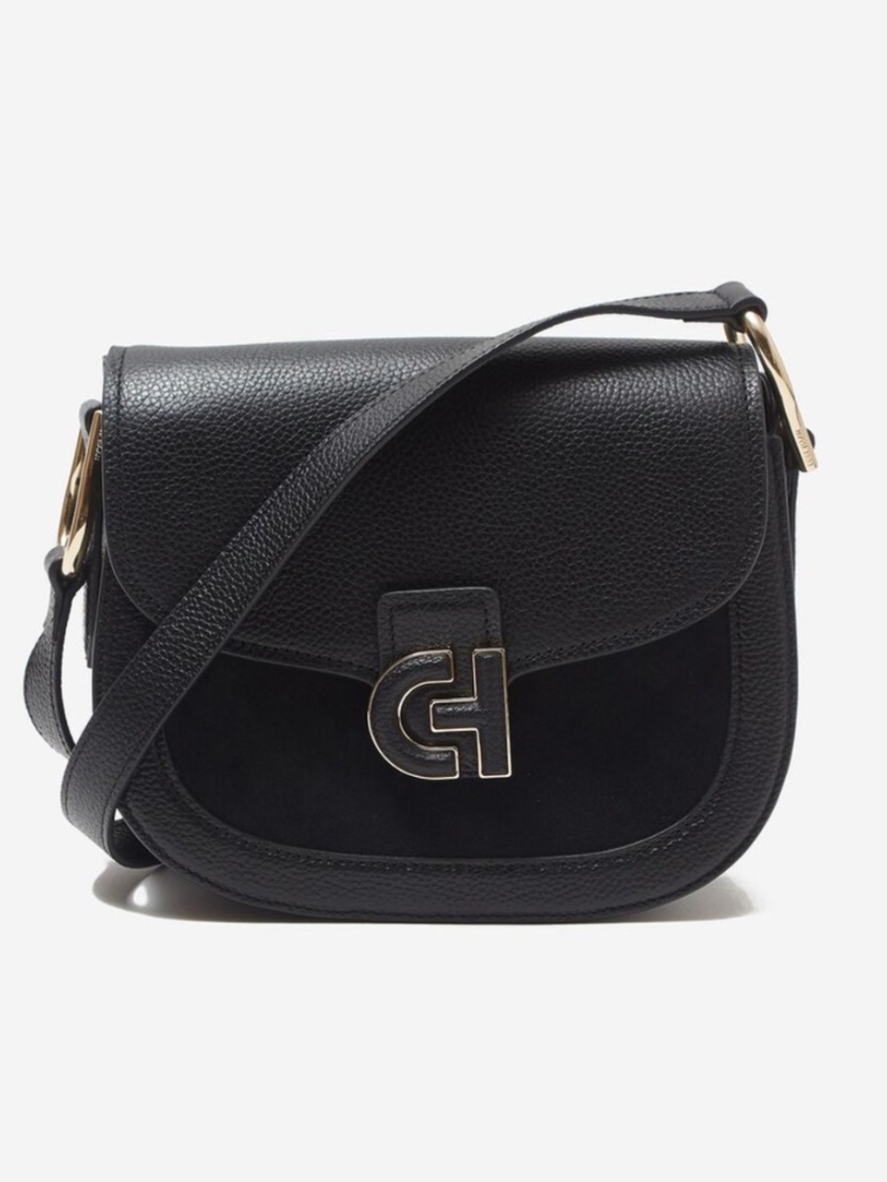 Cole Haan Black Leather Crossbody Purse Bag